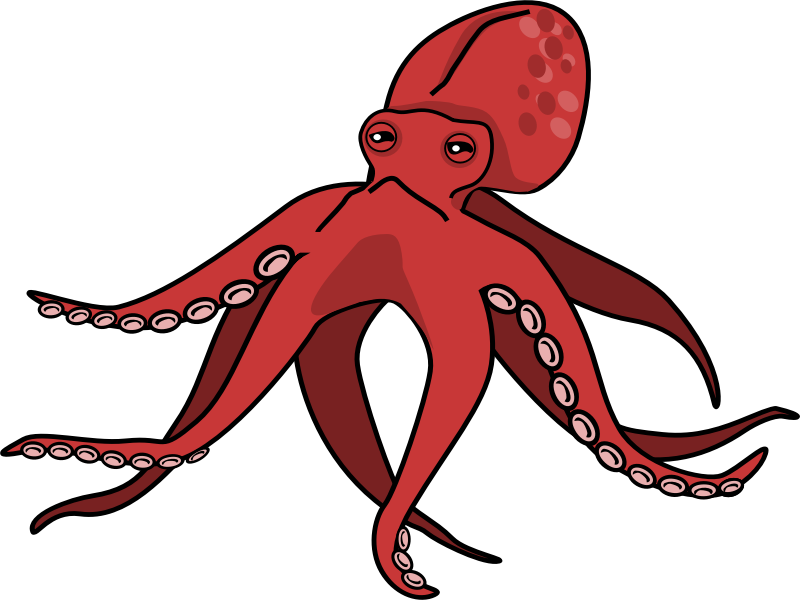 Octopus clipart #3, Download drawings