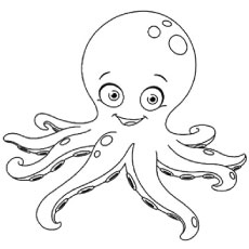 Octopus coloring #11, Download drawings