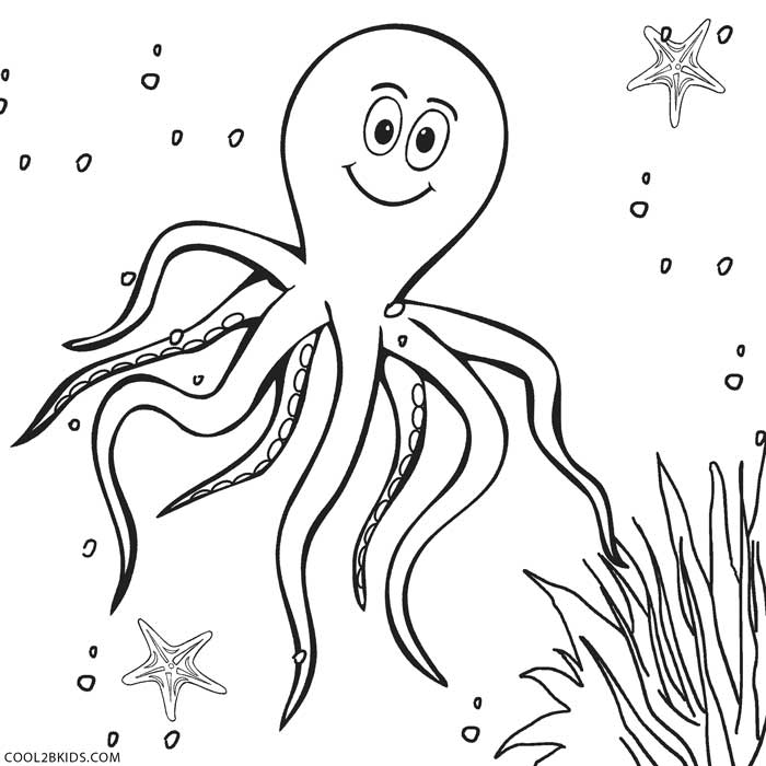 Octopus coloring #15, Download drawings