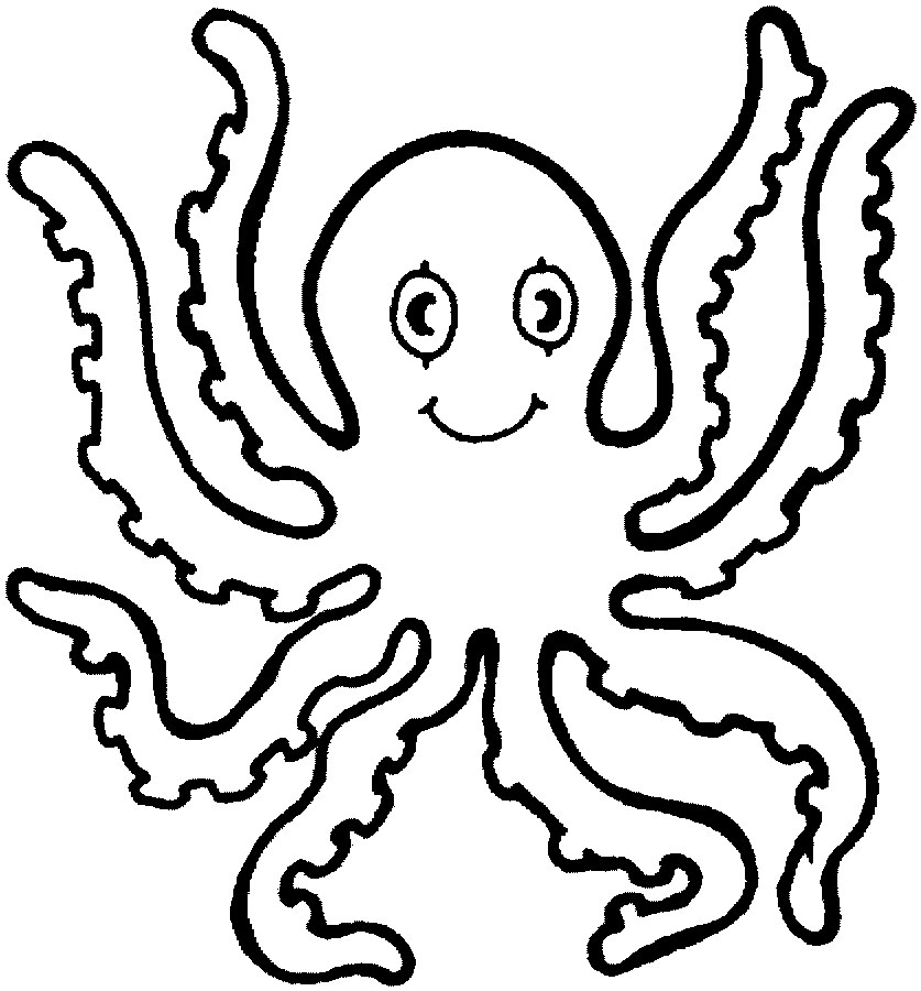 Octopus coloring #17, Download drawings