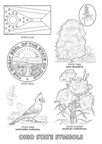 Ohio coloring #5, Download drawings