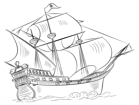 Old Sailing Ships coloring #4, Download drawings