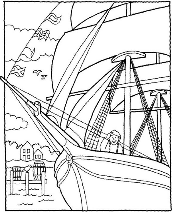 Old Sailing Ships coloring #2, Download drawings