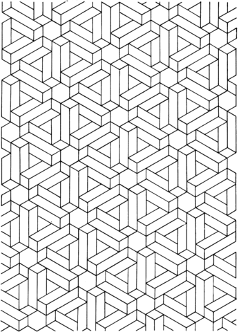 Optical Illusion coloring #5, Download drawings