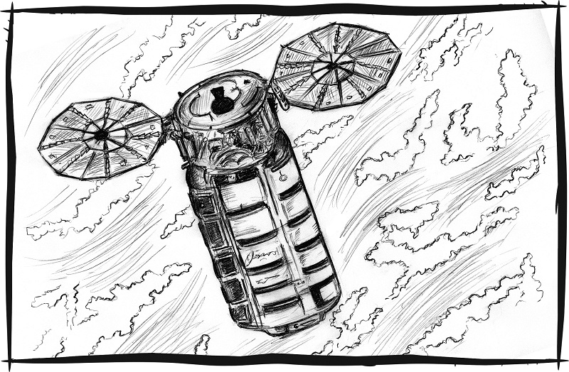 Orbital Station coloring #11, Download drawings