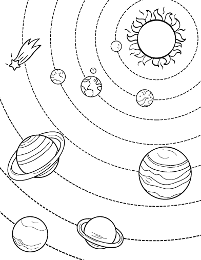 System coloring #13, Download drawings