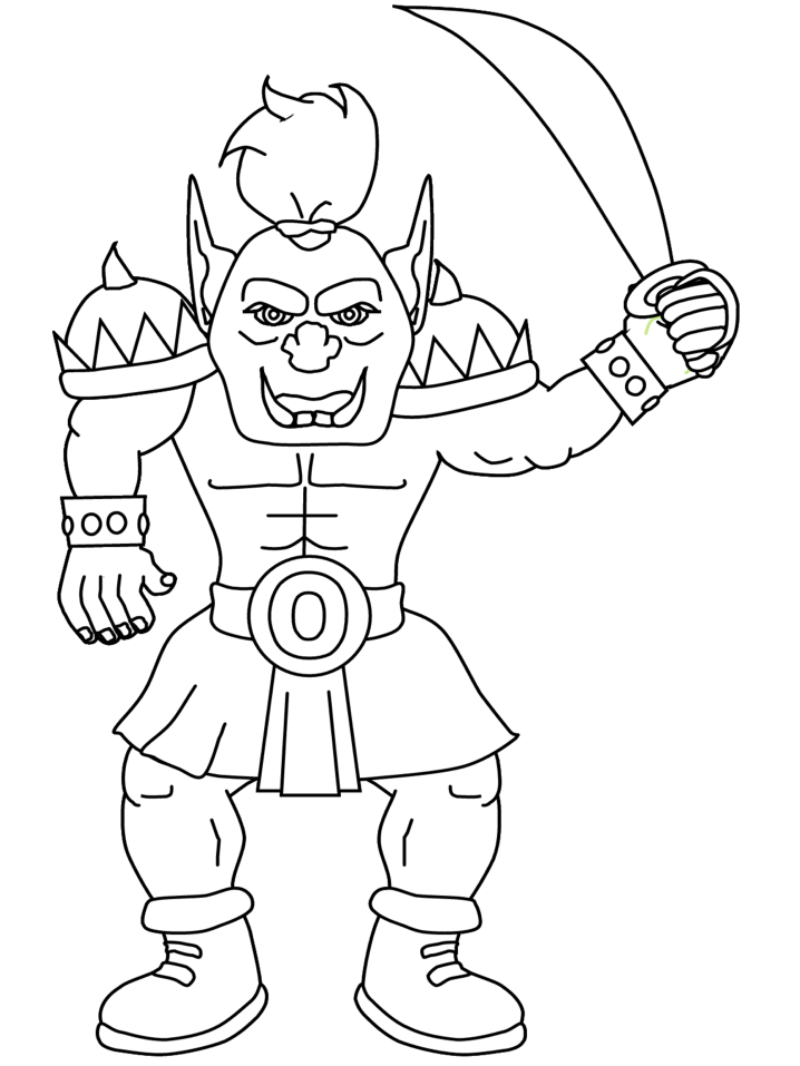Orc coloring #16, Download drawings