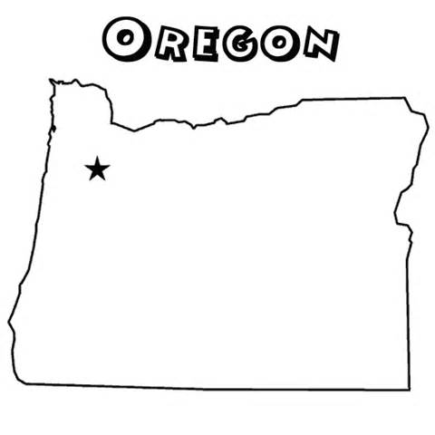 Oregon coloring #19, Download drawings