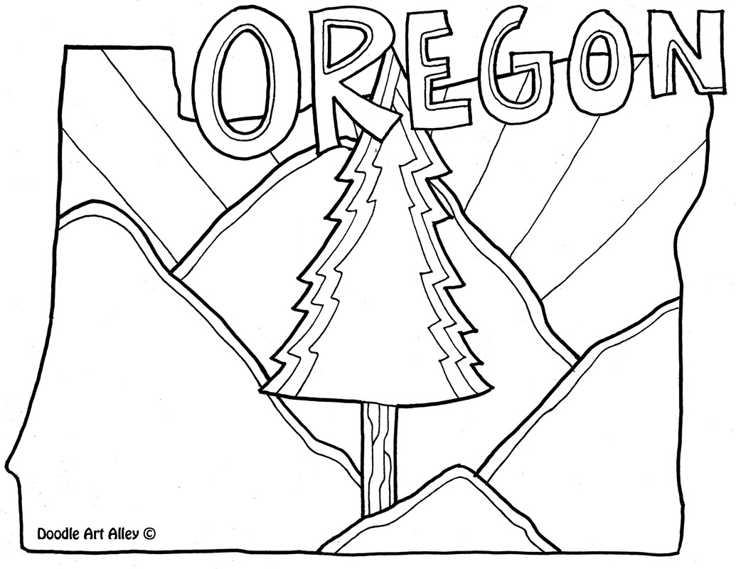 Oregon coloring #11, Download drawings