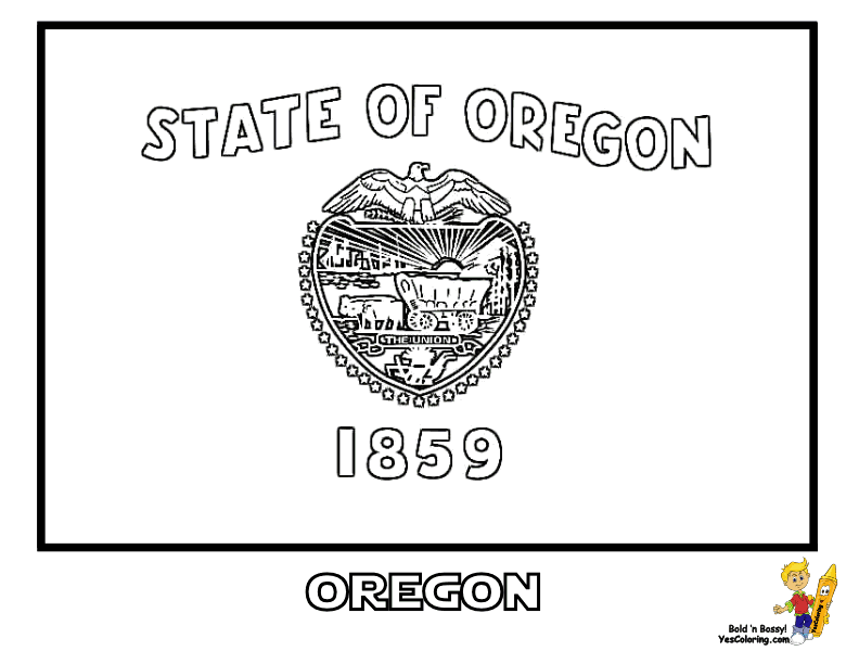 Oregon Island coloring #4, Download drawings