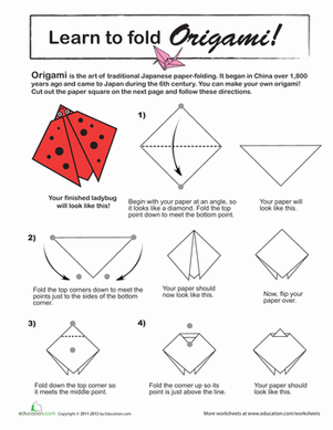 Origami coloring #11, Download drawings