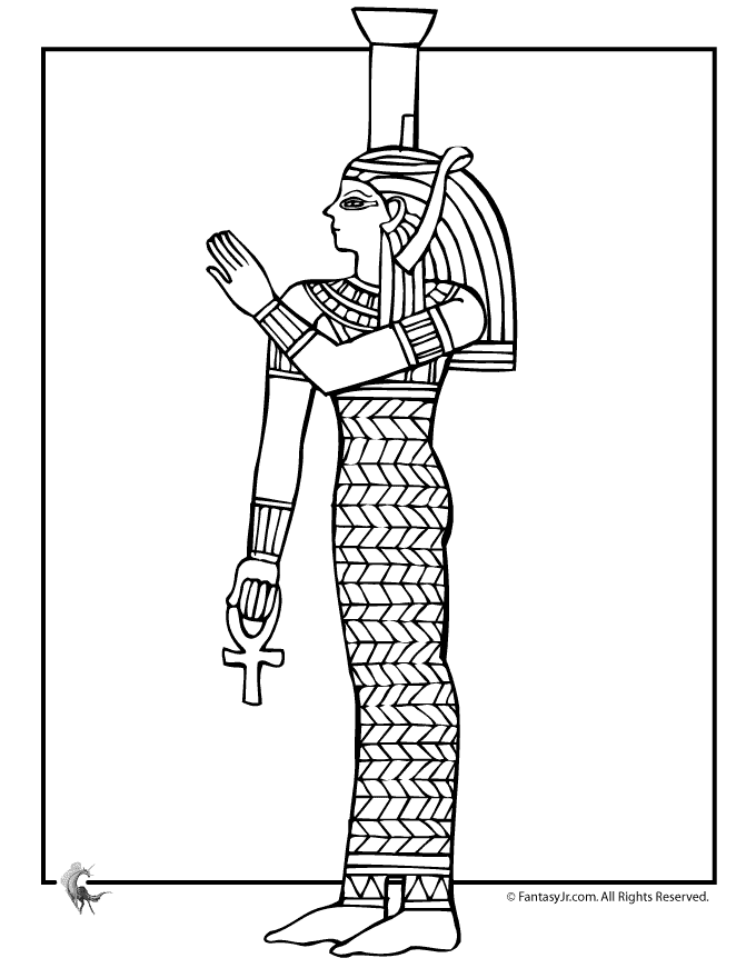 Osiris coloring #4, Download drawings