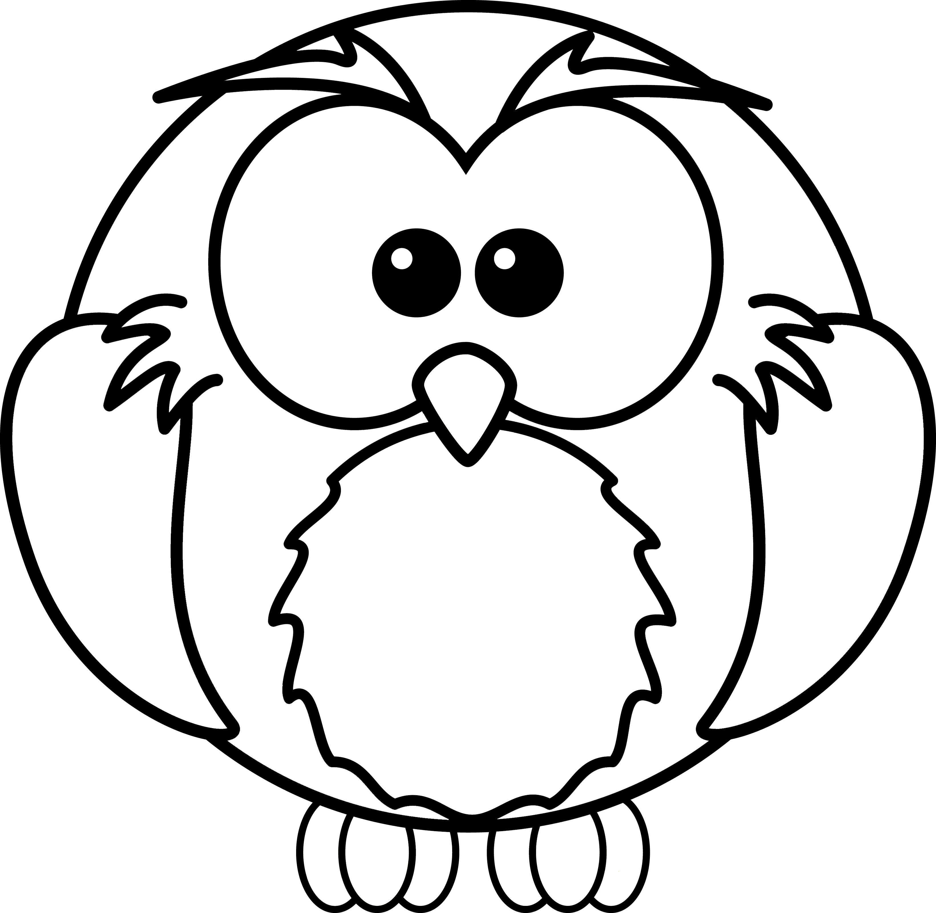 Owl coloring #14, Download drawings