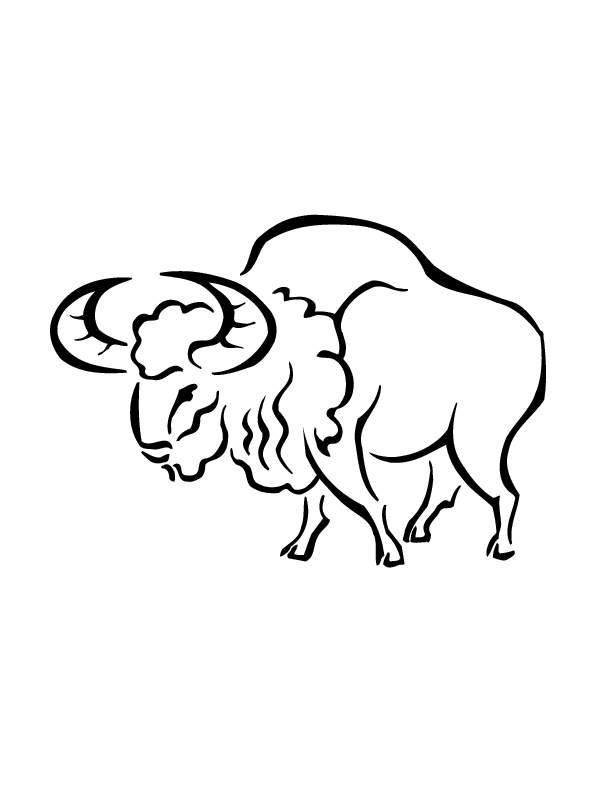 Ox coloring #9, Download drawings