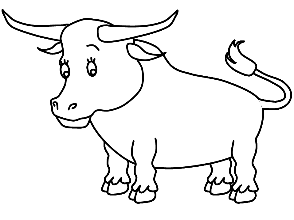 Ox coloring #19, Download drawings