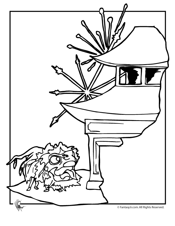 Pagoda coloring #16, Download drawings