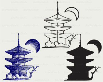 Pagoda svg #2, Download drawings