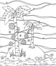 Palm Beach coloring #7, Download drawings