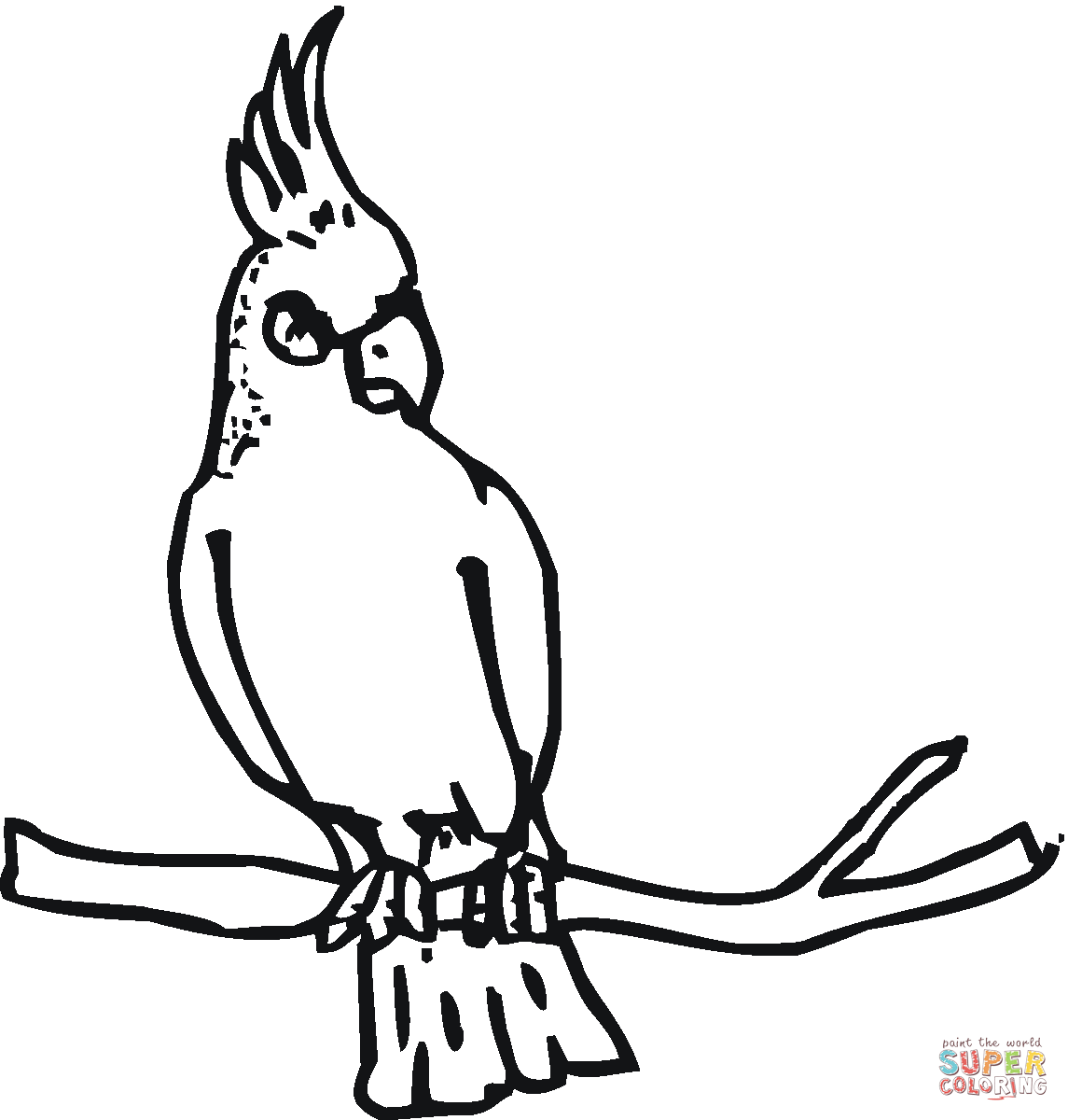 Palm Cockatoo coloring #12, Download drawings
