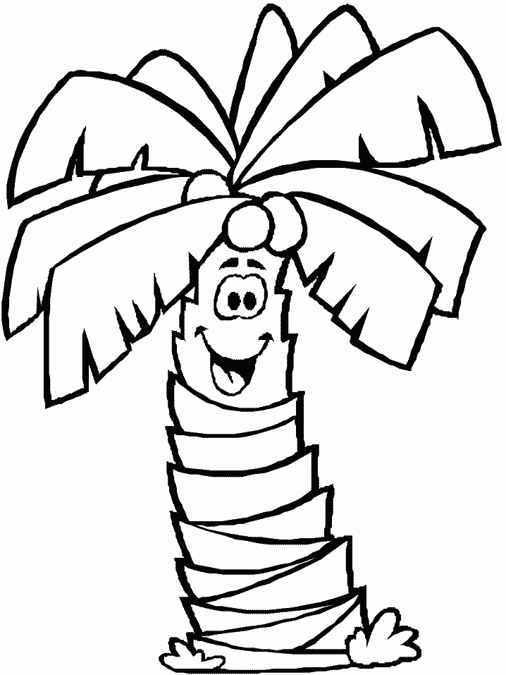 Palm Tree coloring #14, Download drawings
