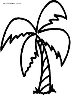 Palm Tree coloring #7, Download drawings