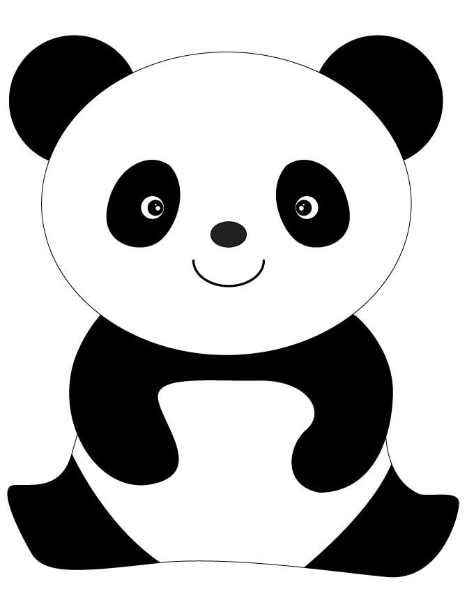 Panda coloring #10, Download drawings