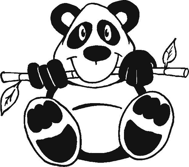 Panda coloring #18, Download drawings