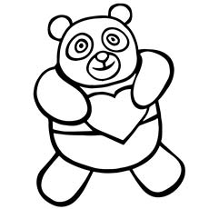 Panda coloring #16, Download drawings
