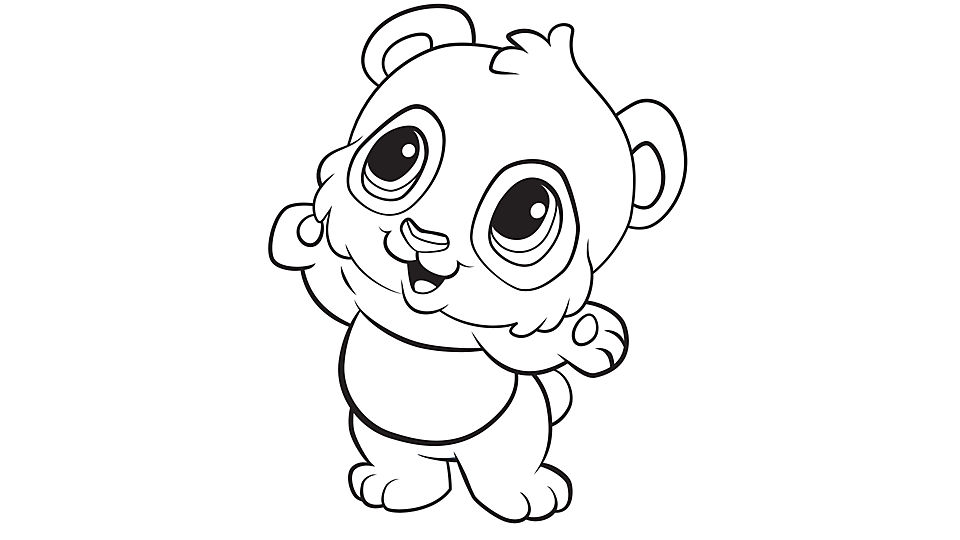 Panda coloring #6, Download drawings