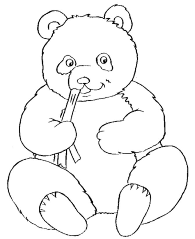 Panda coloring #7, Download drawings