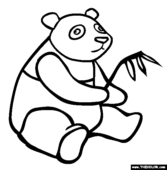 Panda coloring #4, Download drawings