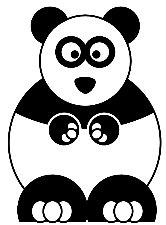 Panda svg #9, Download drawings