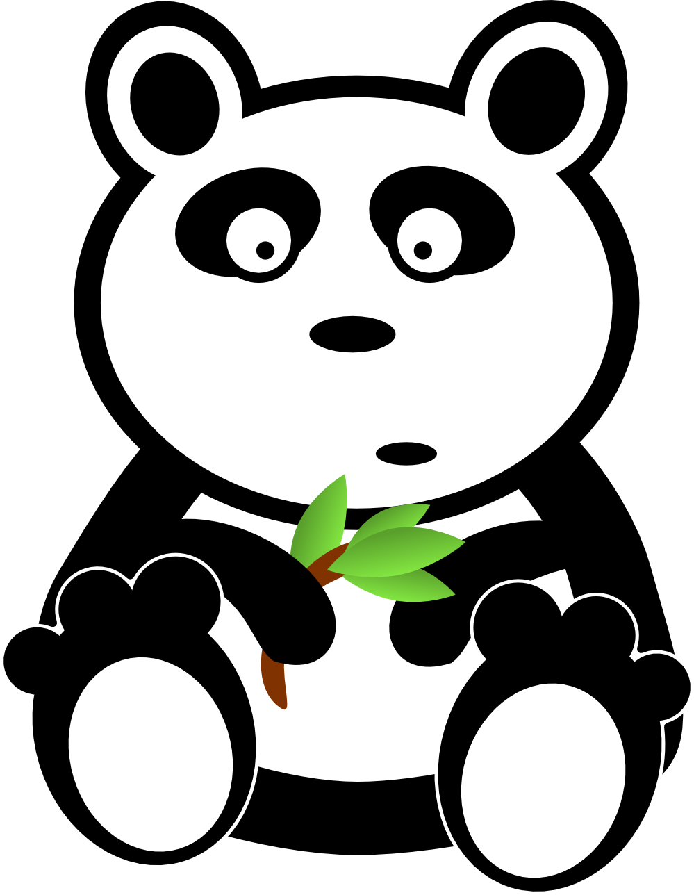 Panda svg #8, Download drawings