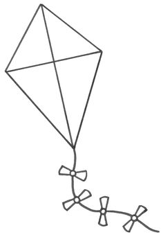 Paper Kite coloring #8, Download drawings