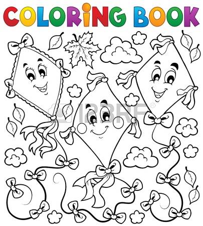 Paper Kite coloring #11, Download drawings