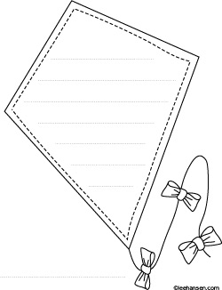 Paper Kite coloring #5, Download drawings