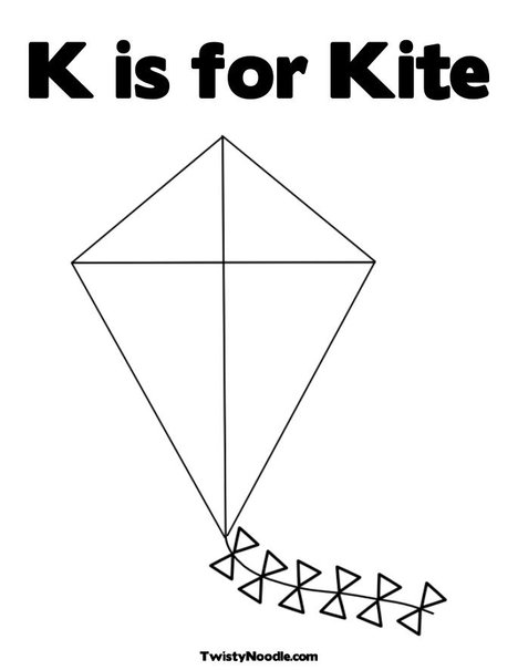 Paper Kite coloring #19, Download drawings