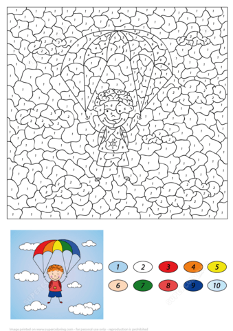 Parachute coloring #20, Download drawings