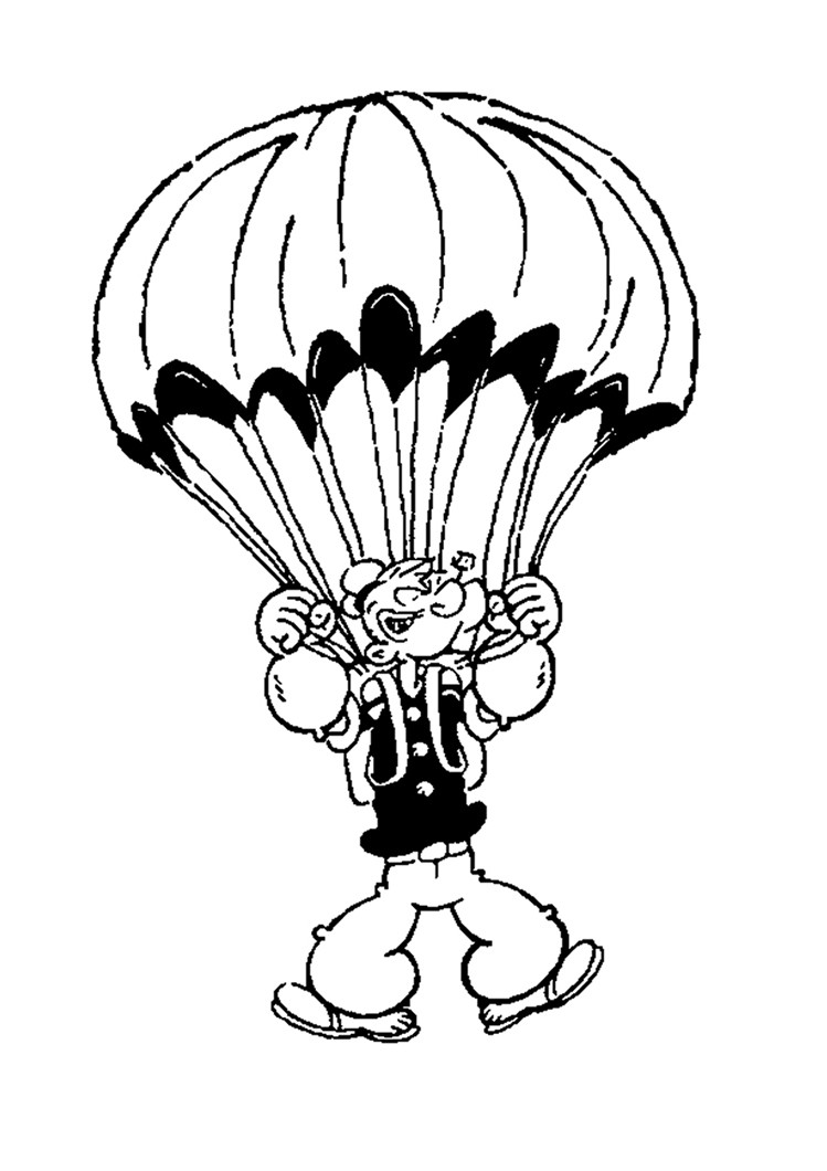 Parachute coloring #8, Download drawings