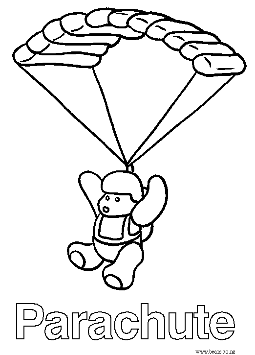 Parachute coloring #17, Download drawings