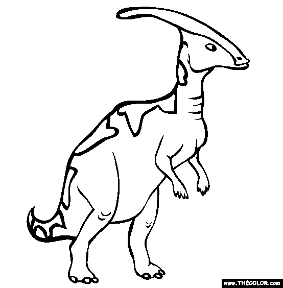 Parasaurolophus coloring #20, Download drawings