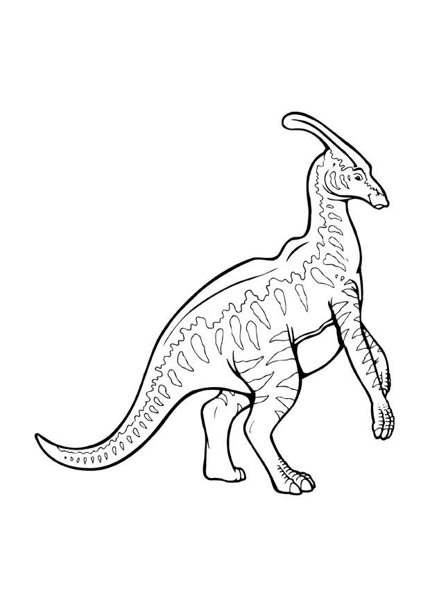 Parasaurolophus coloring #2, Download drawings