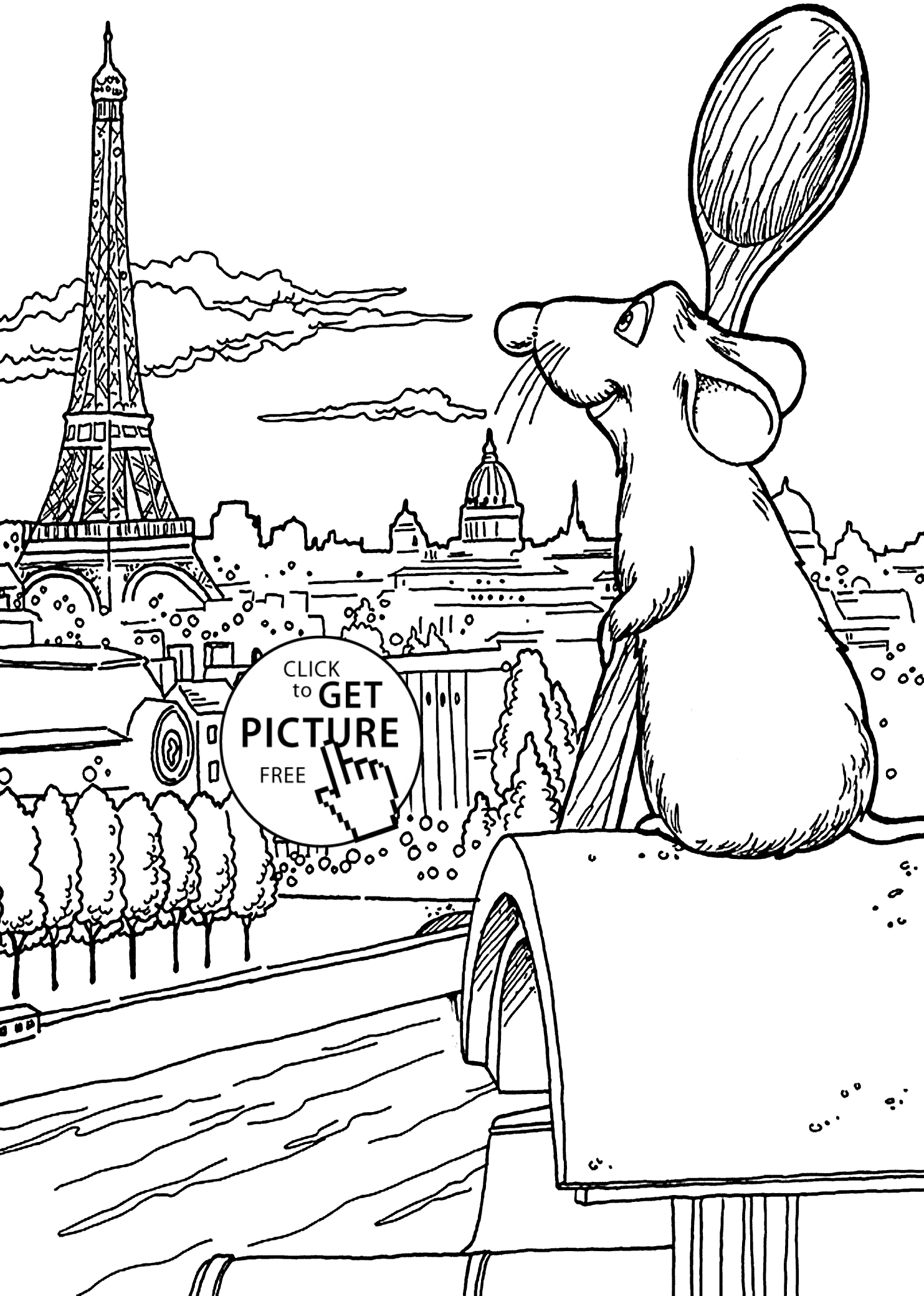 Paris coloring #8, Download drawings