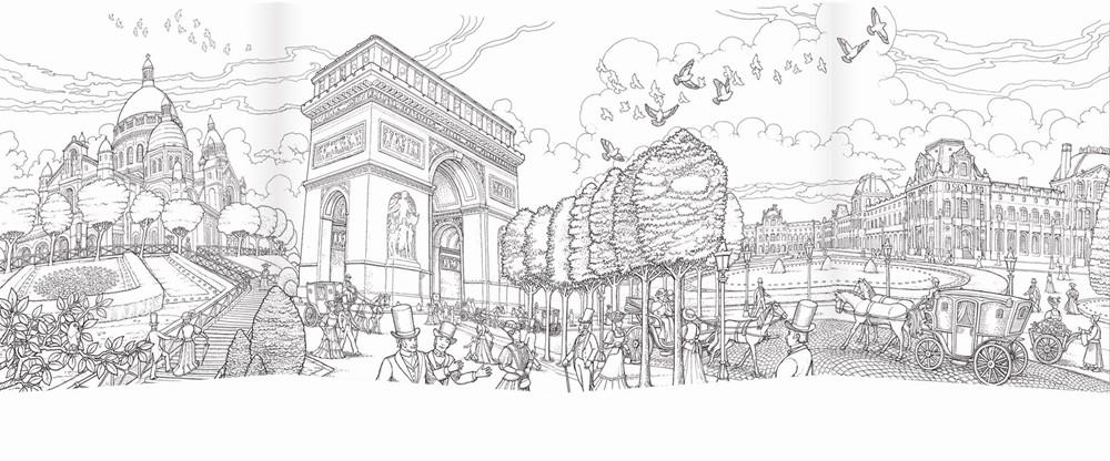 Paris coloring #16, Download drawings