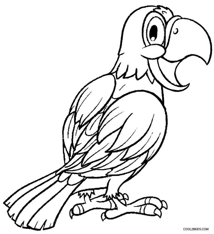 Parrot coloring #13, Download drawings