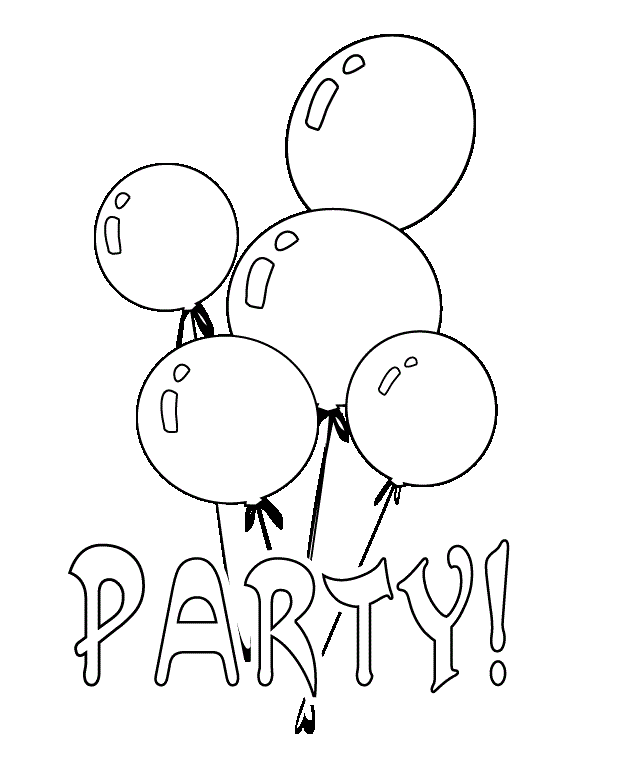 Party coloring #9, Download drawings