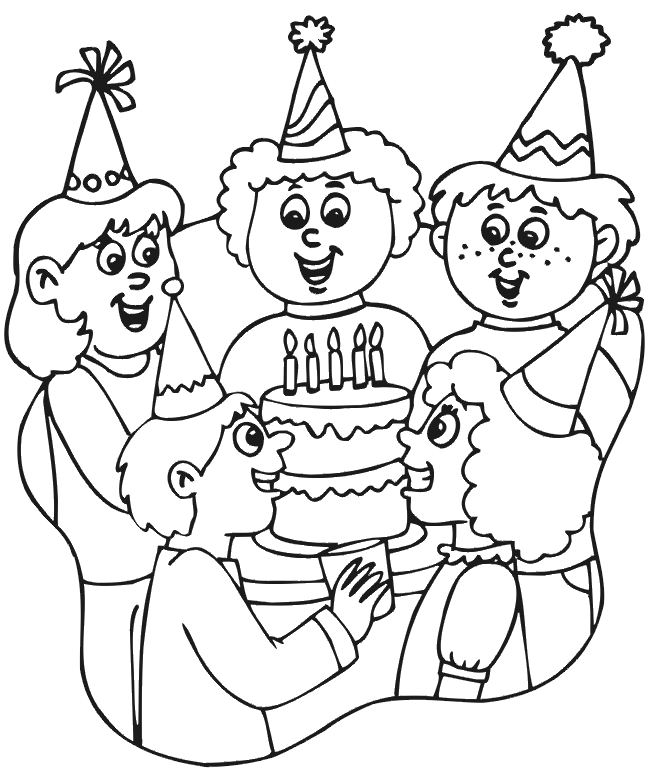 Party coloring #7, Download drawings