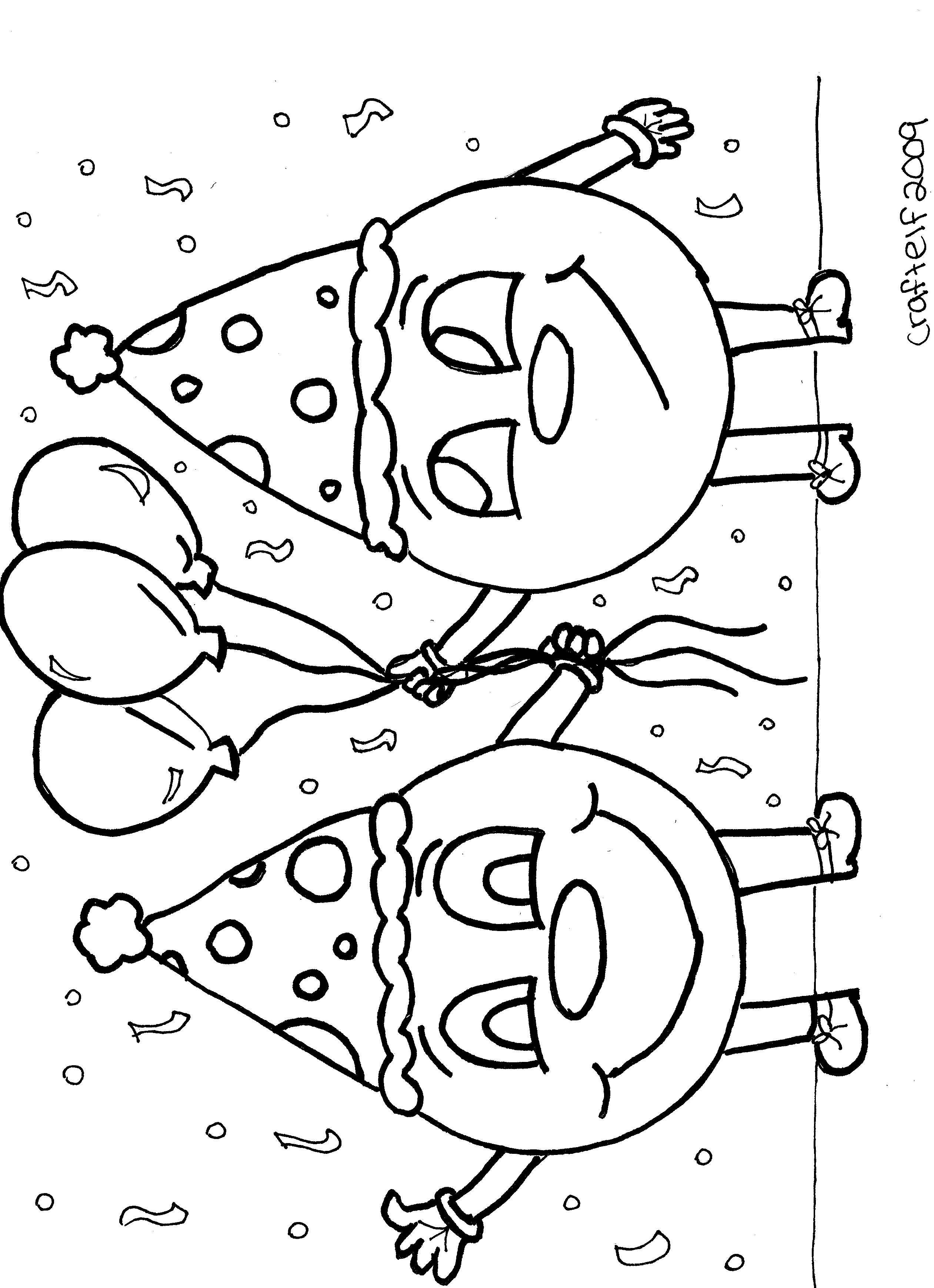 Party coloring #4, Download drawings