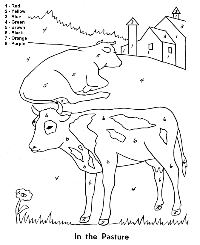 Pasture coloring #15, Download drawings