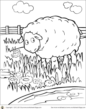 Pasture coloring #3, Download drawings